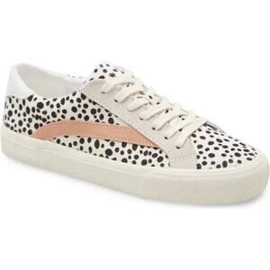 MADEWELL Sidewalk Sneakers Lace-Up Low Top Calf Hair Suede Vintage Linen 10 NWT